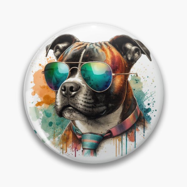 Item preview, Cool Staffy in Shades and Tie designed and sold by MaedK.