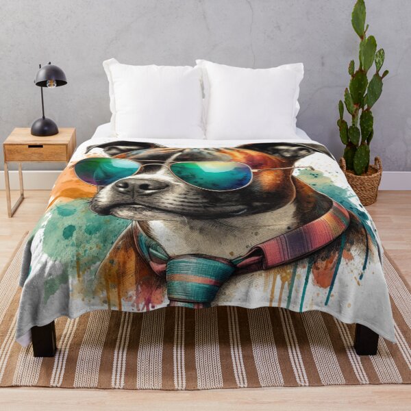 Item preview, Cool Staffy in Shades and Tie designed and sold by MaedK.