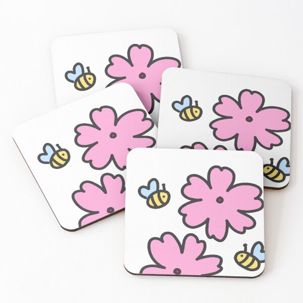 Item preview, Bees and Flower by DRAW WITH BOO designed and sold by DRAW-WITH-BOOO.