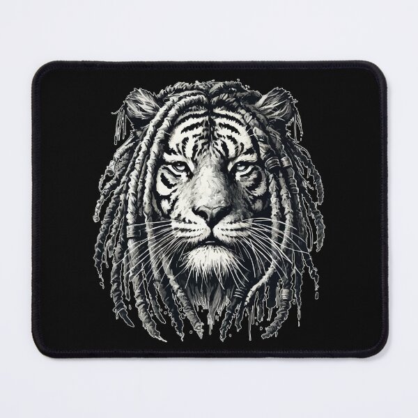 Item preview, Rasta Rastafari Tiger Monochromatic designed and sold by TomFrontierArt.