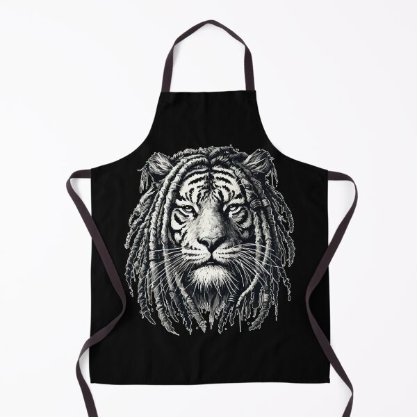 Item preview, Rasta Rastafari Tiger Monochromatic designed and sold by TomFrontierArt.