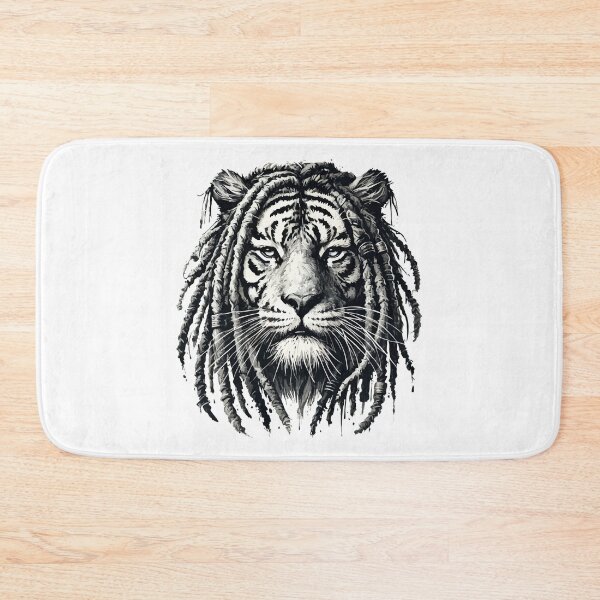 Item preview, Rasta Rastafari Tiger Monochromatic designed and sold by TomFrontierArt.