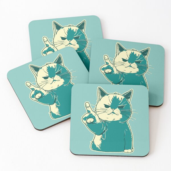Item preview, Cat shoving Middle Finger designed and sold by Amir Faysal.