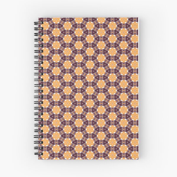 Item preview, Orange and Maroon Geometric Floral Pattern. designed and sold by Merbuda.