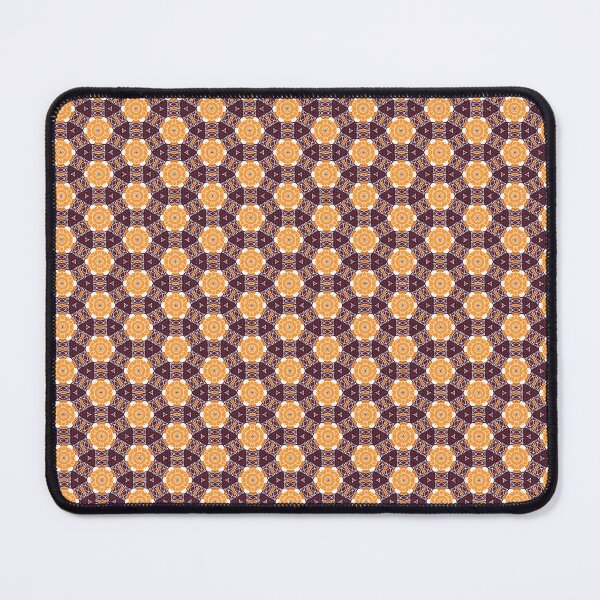 Item preview, Orange and Maroon Geometric Floral Pattern. designed and sold by Merbuda.