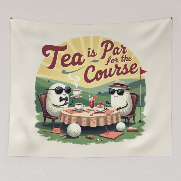 Item preview, Tea is Par for the Course - A Whimsical Golf Affair designed and sold by PawtopiaDesigns.