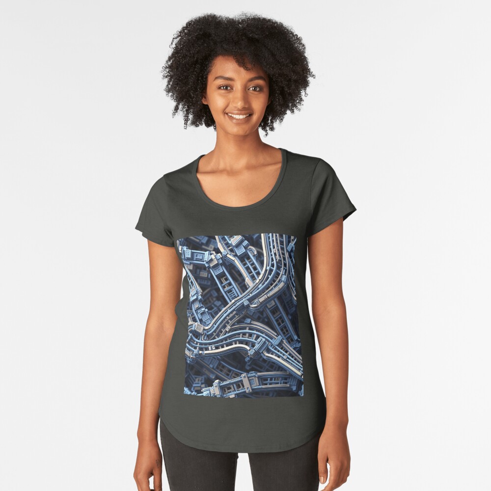 Aperçu de l'œuvre T-shirt premium échancré créée et vendue par oduchossoir.