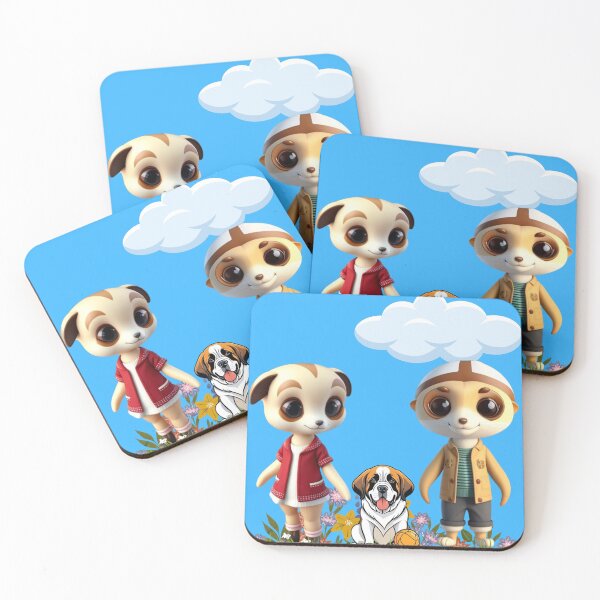 Item preview, Meercats at play designed and sold by paintandwhisker.
