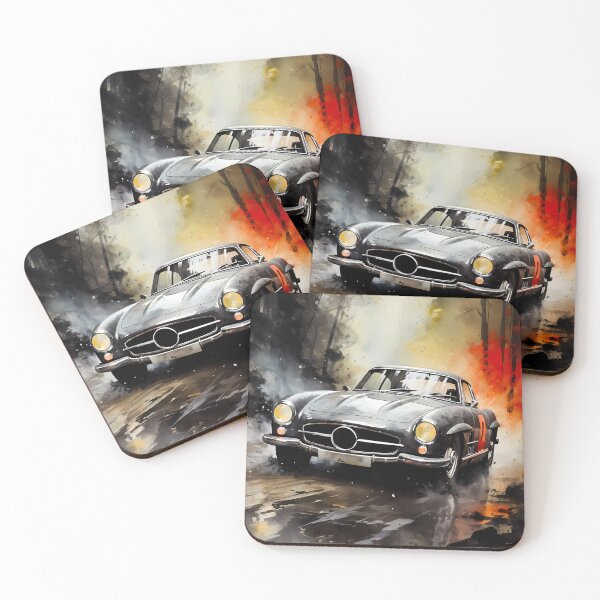 Item preview, Timeless Car Icon Chasing Memories Through the Autumn Mist designed and sold by RevUpDesign.