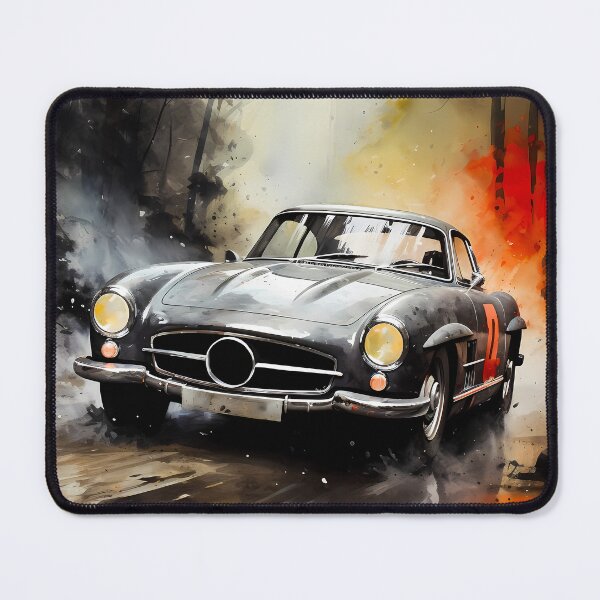 Item preview, Timeless Car Icon Chasing Memories Through the Autumn Mist designed and sold by RevUpDesign.