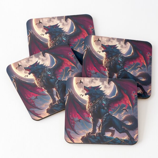 Item preview, Werewolf with Dragon Wings designed and sold by GalleryBrisArt.