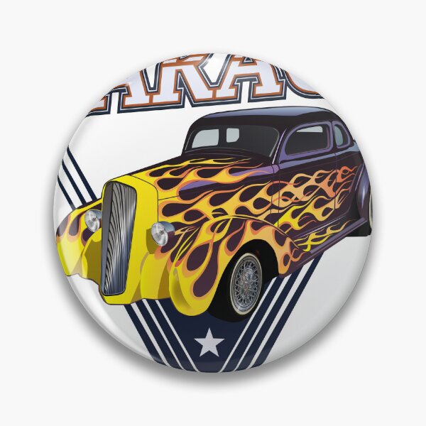 Item preview, custom garage hot rod american car vintage logo designed and sold by Achille3777.