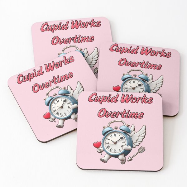 Item preview, Cupid Works Overtime - Love on the Clock designed and sold by Dantin.