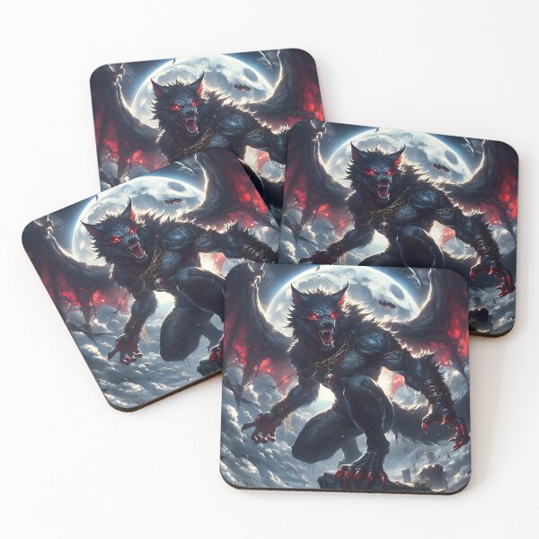 Item preview, Werewolf with Dragon Wings designed and sold by GalleryBrisArt.