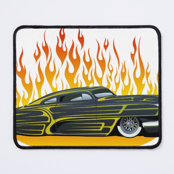 Item preview, flame fire flame hot rod vintage car american muscle car designed and sold by Achille3777.