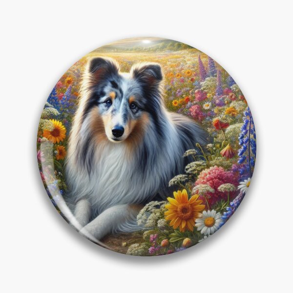 Item preview, Sheltie in Bloom designed and sold by DesignsByHania.