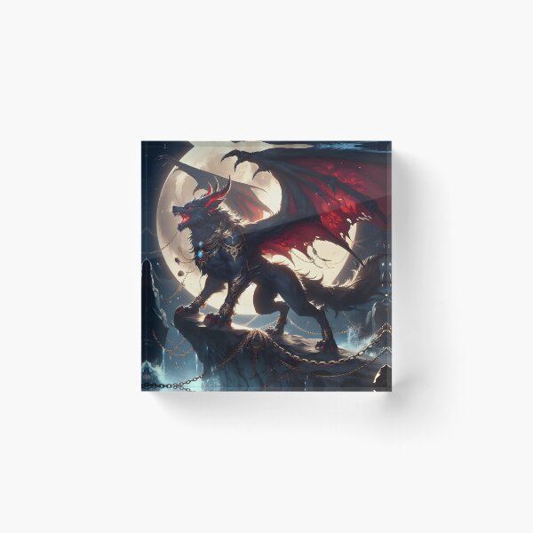 Item preview, Werewolf with Dragon Wings designed and sold by GalleryBrisArt.