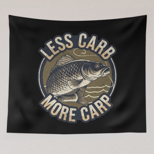 Item preview, Less Carb, more Carp designed and sold by VariousGoodies.