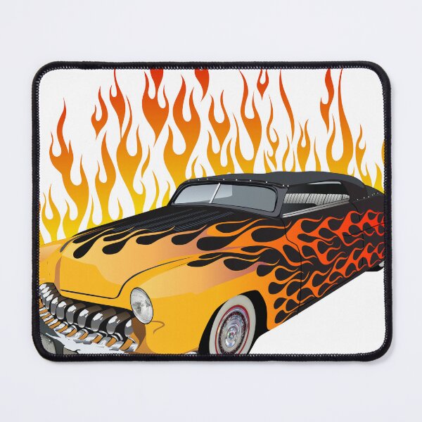Item preview, flame hot rod vintage car muscle old american designed and sold by Achille3777.