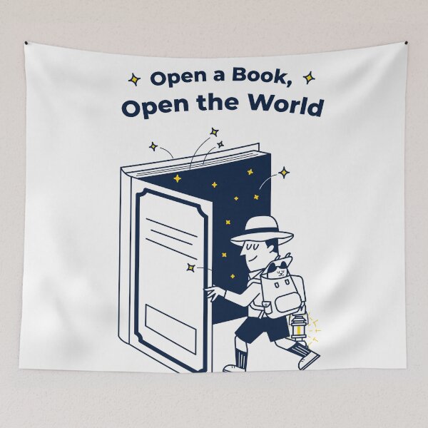 Item preview, Open a Book, Open the World designed and sold by alvin1002.