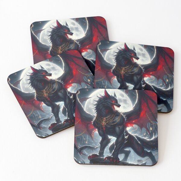 Item preview, Werewolf with Dragon Wings designed and sold by GalleryBrisArt.