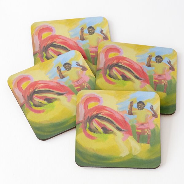 Item preview, Dynamic Acrobatics | African Action Painting designed and sold by MammothArt.