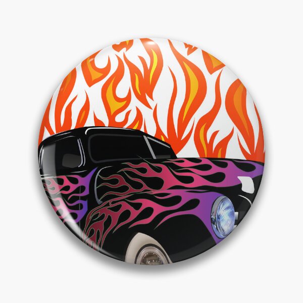 Item preview, flame car hot rod old fire vintage flame designed and sold by Achille3777.