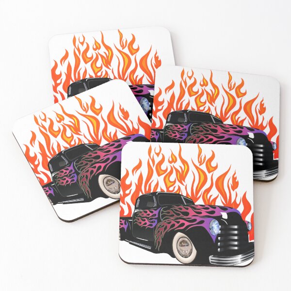 Item preview, flame car hot rod old fire vintage flame designed and sold by Achille3777.