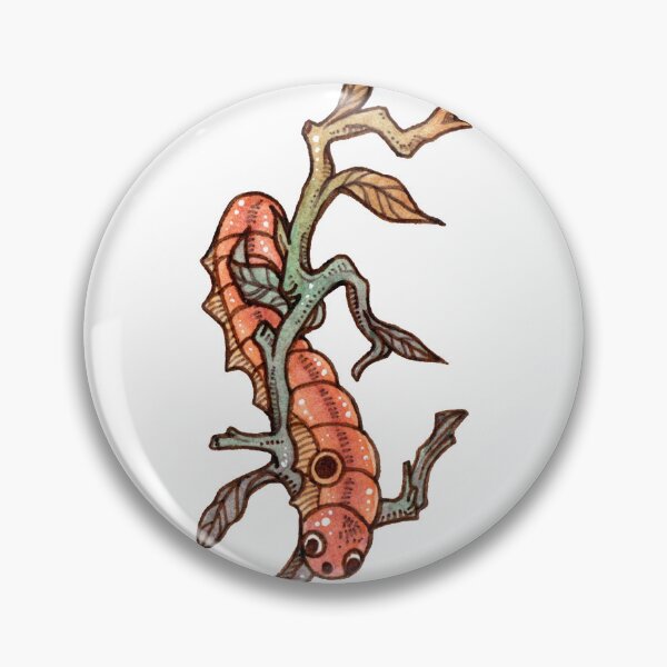 Item preview, the orange caterpillar on the branch designed and sold by ETHER1997.