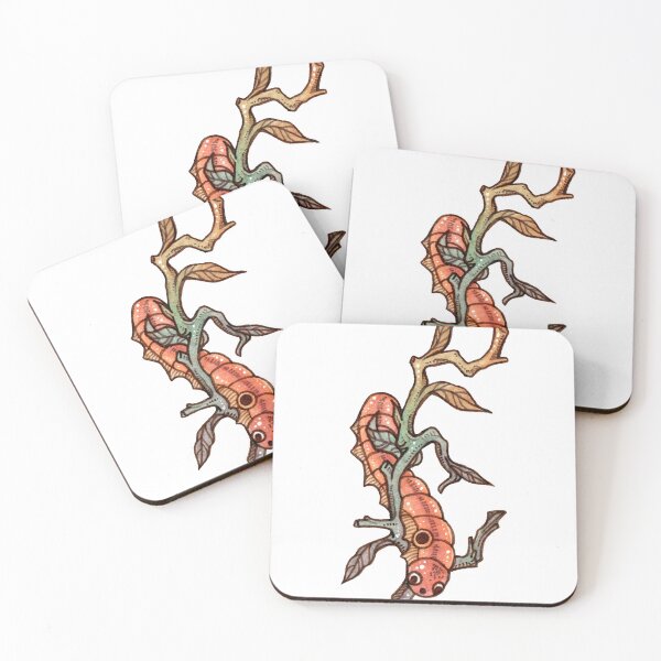 Item preview, the orange caterpillar on the branch designed and sold by ETHER1997.