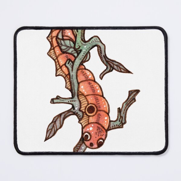 Item preview, the orange caterpillar on the branch designed and sold by ETHER1997.
