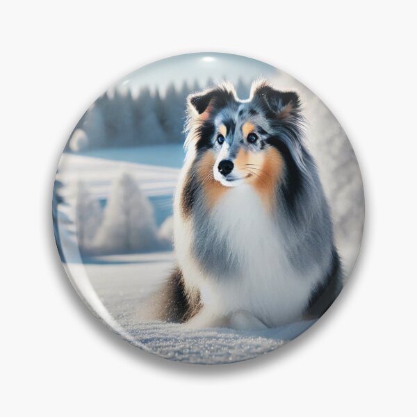 Item preview, Sheltie in Winter designed and sold by DesignsByHania.