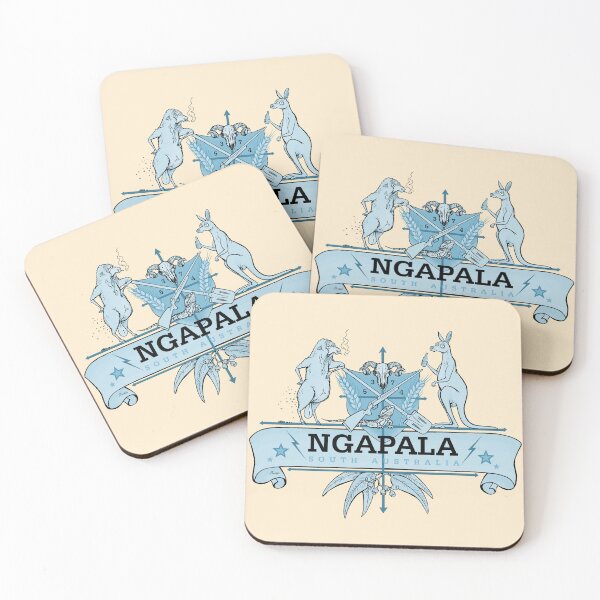 Item preview, Ngapala Coat Of Arms -Blue designed and sold by Jed Dunstan.