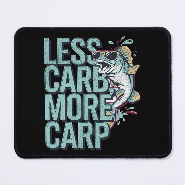 Item preview, Less Carb, more Carp designed and sold by VariousGoodies.