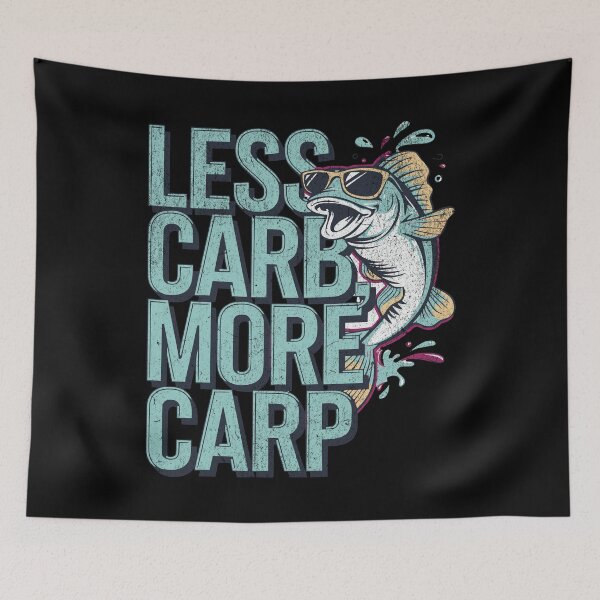 Item preview, Less Carb, more Carp designed and sold by VariousGoodies.