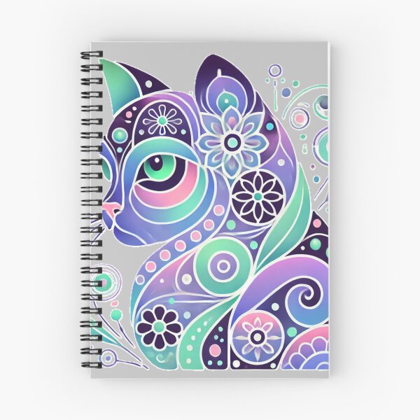 Item preview, Psychedelic Cat: Abstract and Vibrant Design designed and sold by Lozafly.