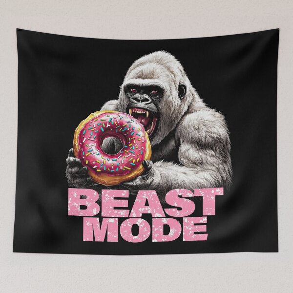 Item preview, Beast mode - donut gorilla designed and sold by Gaviani Design Studio.