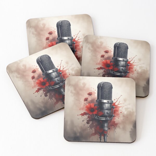Item preview, Retro microphone designed and sold by Chrystelle Hubert.