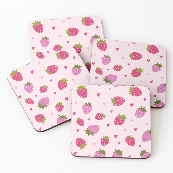 Item preview, Strawberry fields seamless pattern designed and sold by pinkyfish1010.