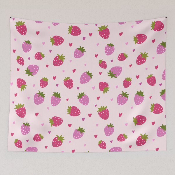 Item preview, Strawberry fields seamless pattern designed and sold by pinkyfish1010.