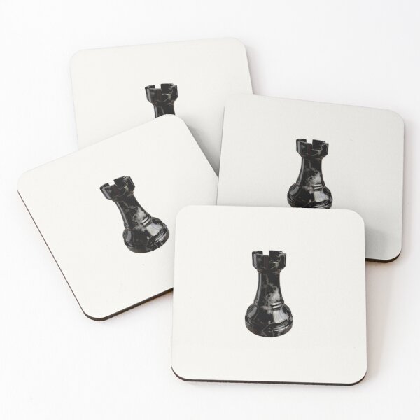 Item preview, Black Marble Rook Chess Piece designed and sold by trepiu.