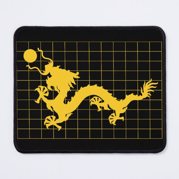 Item preview, Golden Imperial Chinese Dragon on Gold Grid designed and sold by Mon & Matrix.