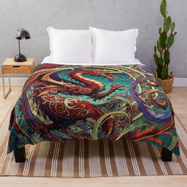 Item preview, The Majestic Crimson Dragon: A Mythic Masterpiece designed and sold by Brushlight Studio.