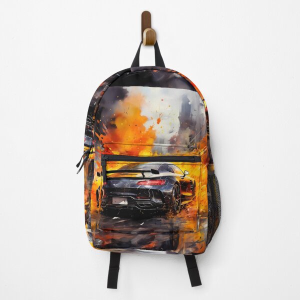 Item preview, Sports Car In Motion Through The Flames designed and sold by RevUpDesign.