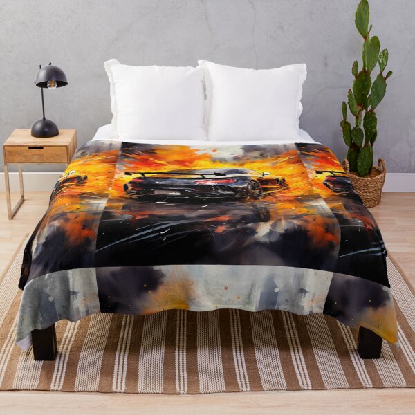 Item preview, Sports Car In Motion Through The Flames designed and sold by RevUpDesign.