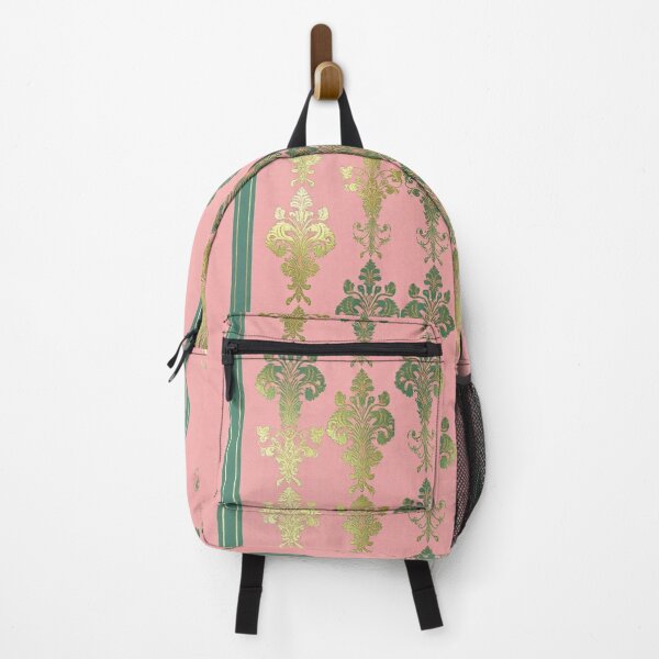 Item preview, Pink Jade Green Striped Ombre Gold Damask designed and sold by DesignsByPrnces.