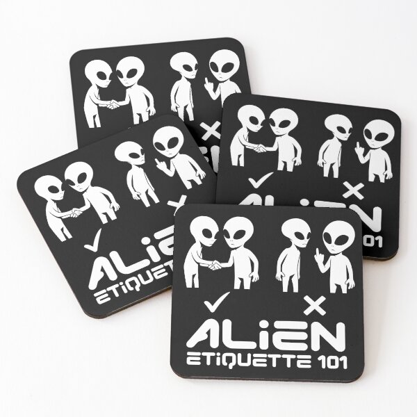 Item preview, Alien Etiquette 101 – Funny First Contact Graphic designed and sold by JPees.