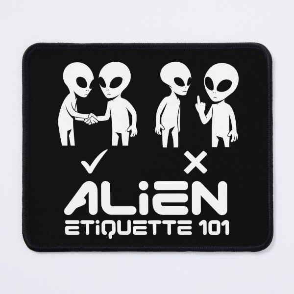 Item preview, Alien Etiquette 101 – Funny First Contact Graphic designed and sold by JPees.