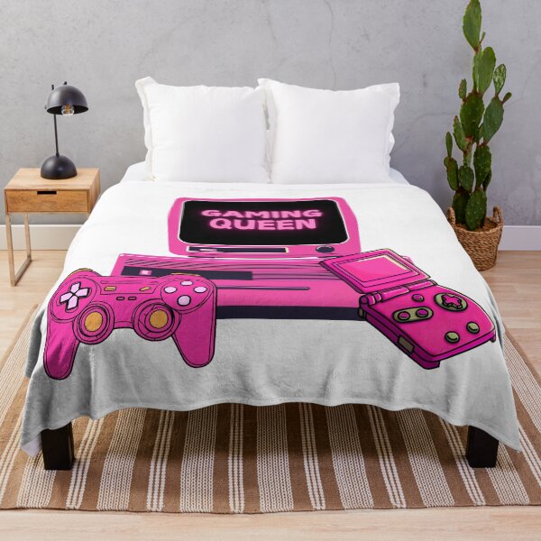 Artikelvorschau, Gaming Queen Retro Hellrosa Vintage Konsole entworfen und verkauft von Shopatmarlow.