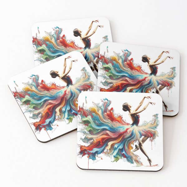 Item preview, Elegance in Motion A Symphony of Colors Ballerina Girl designed and sold by The Art of Kkatarynka.